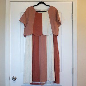 XXL Roolee striped midi dress